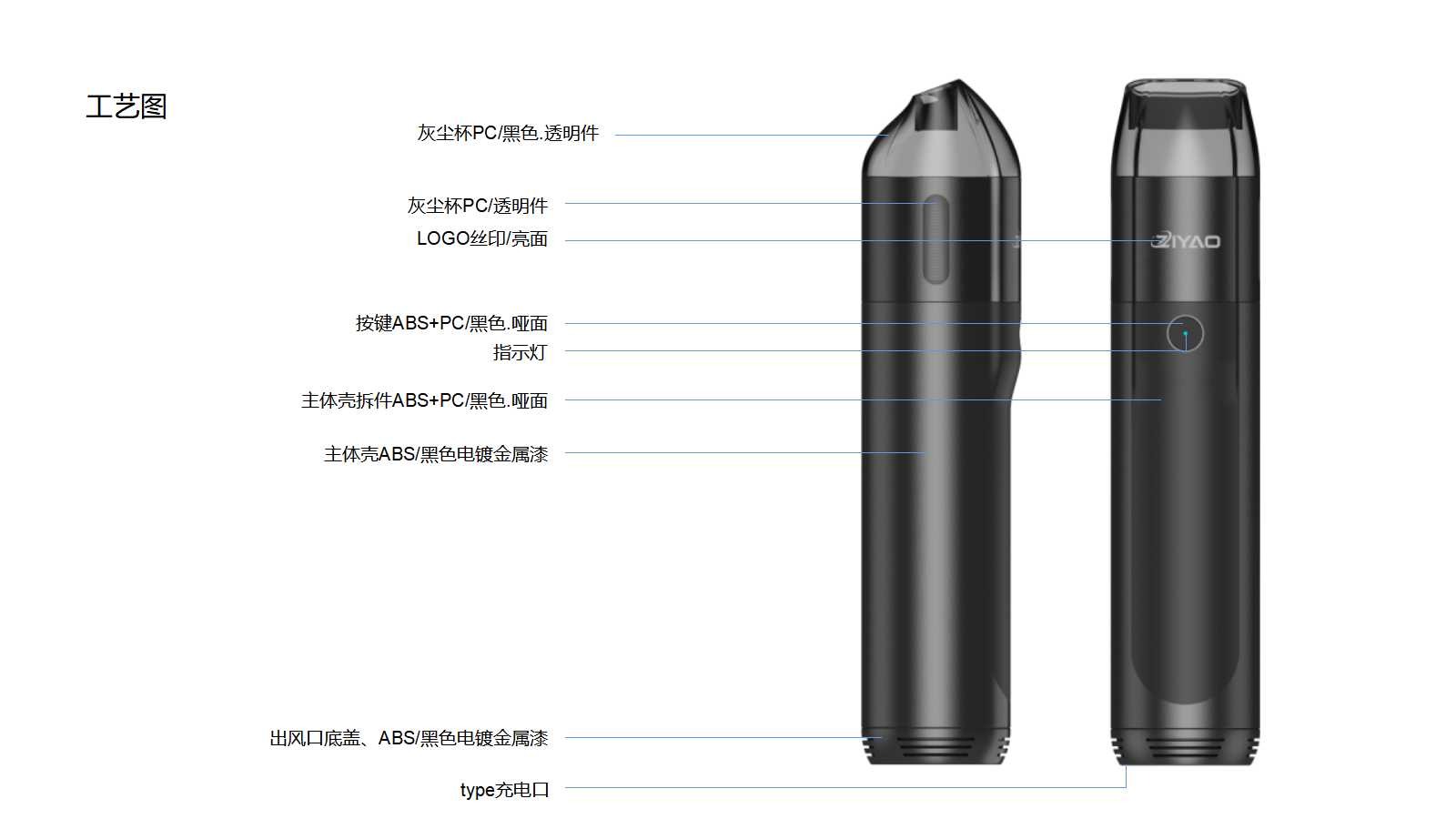 车载吸尘器产品外观设计案例图片