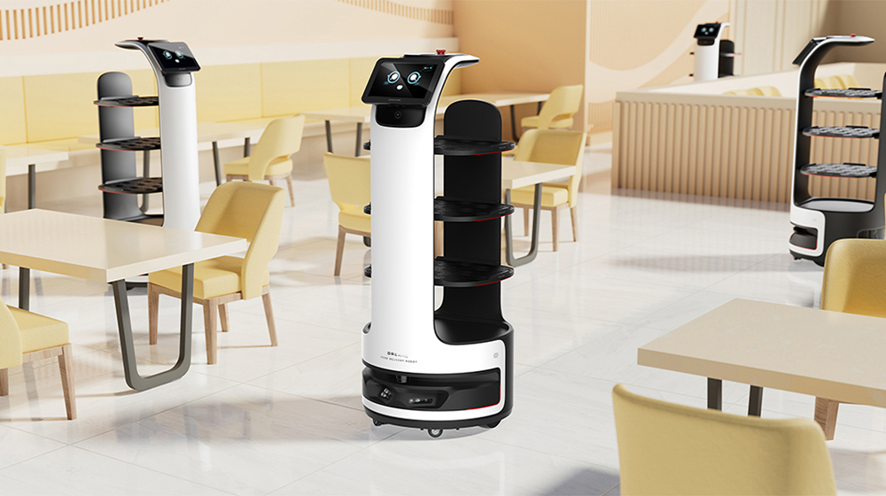 智能送货机器人产品外观设计方案，送餐机器人结构设计方案